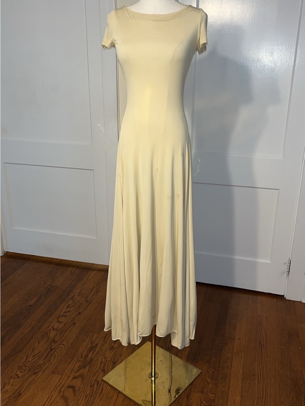 GIORGIO ARMANI Cream Dream Flowing Maxi Dress | Anna Bayle Archive
